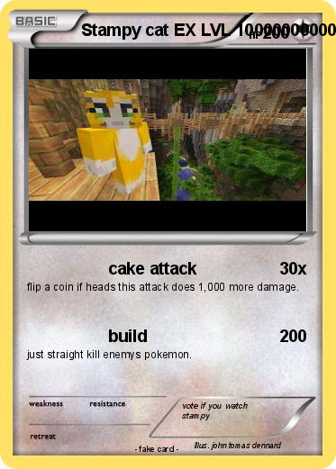 Pokemon Stampy cat EX LVL 100000000000000000000000000000000000000000