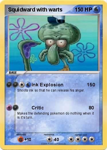 Pokemon Squidward with warts