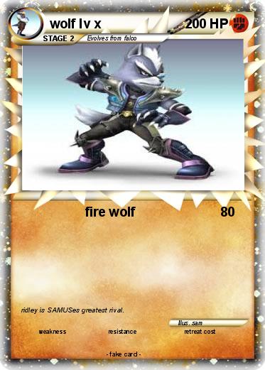 Pokemon wolf lv x