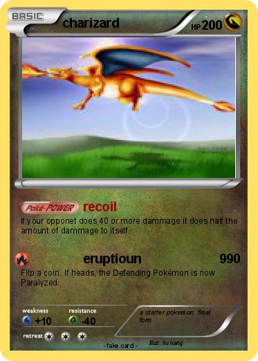 Pokemon charizard