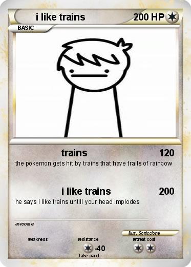 Pokemon i like trains