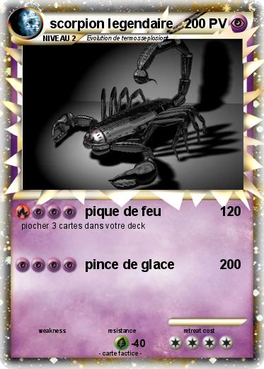 Pokemon scorpion legendaire