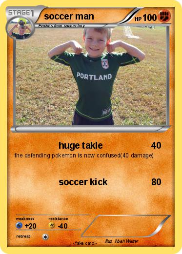 Pokemon soccer man