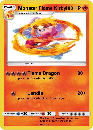 Pokemon Monster Flame Kirby