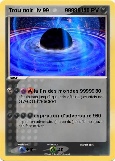 Pokemon Trou noir  lv 99          99999