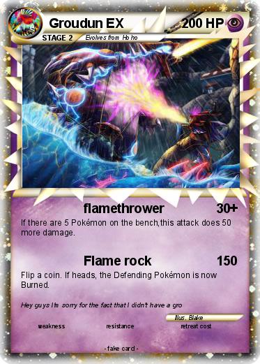 Pokemon Groudun EX