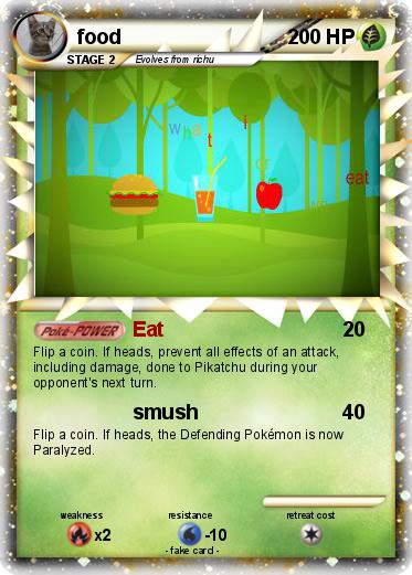 Pokemon food