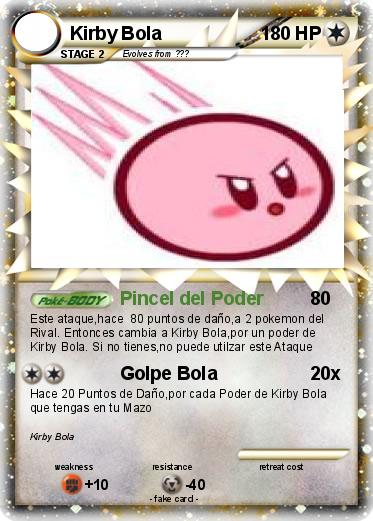 Pokemon Kirby Bola