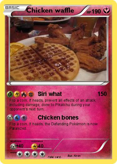 Pokemon Chicken waffle