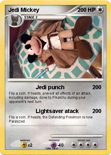 Pokemon Jedi Mickey