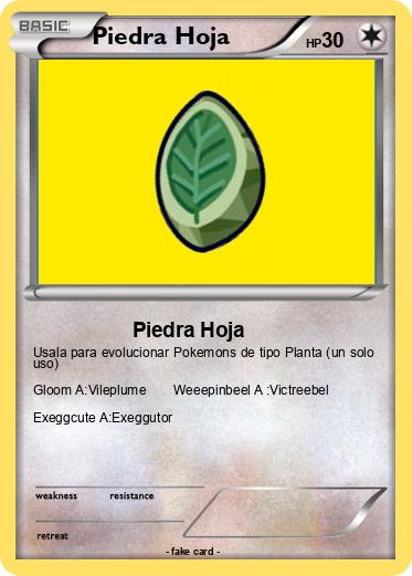 Pokemon Piedra Hoja