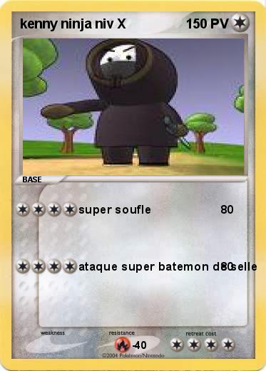 Pokemon kenny ninja niv X