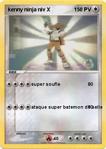 Pokemon kenny ninja niv X