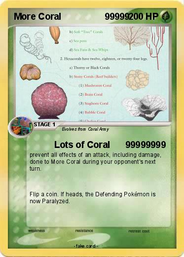 Pokemon More Coral                 99999