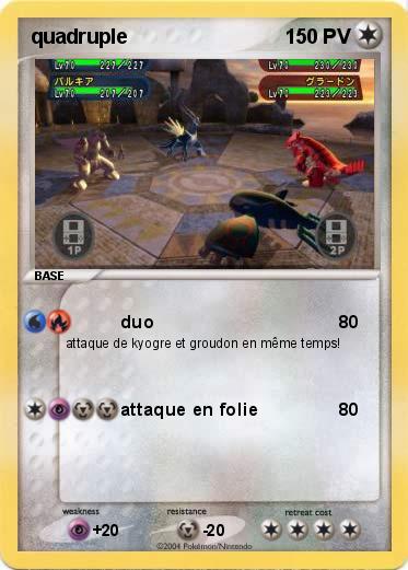 Pokemon quadruple