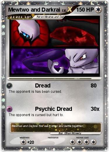 Pokemon Mewtwo and Darkrai