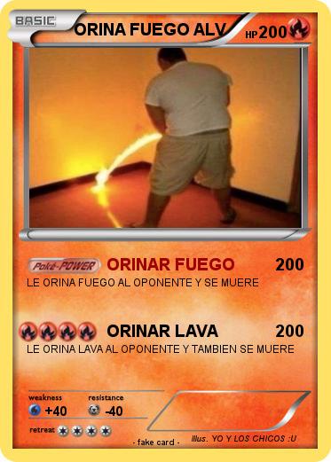 Pokemon ORINA FUEGO ALV