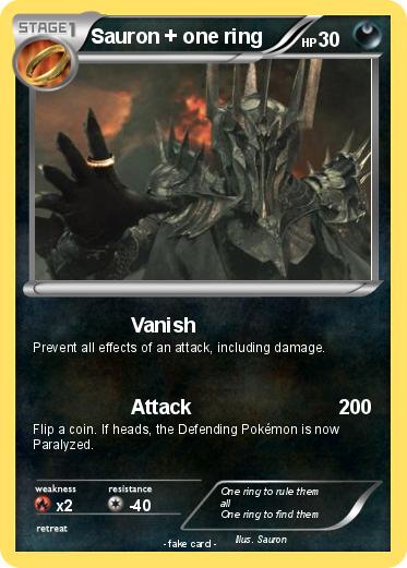 Pokemon Sauron + one ring