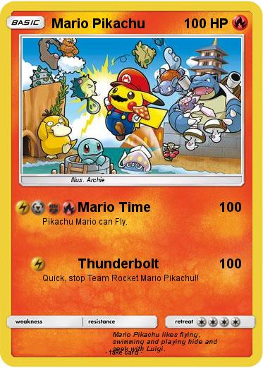 Pokemon Mario Pikachu