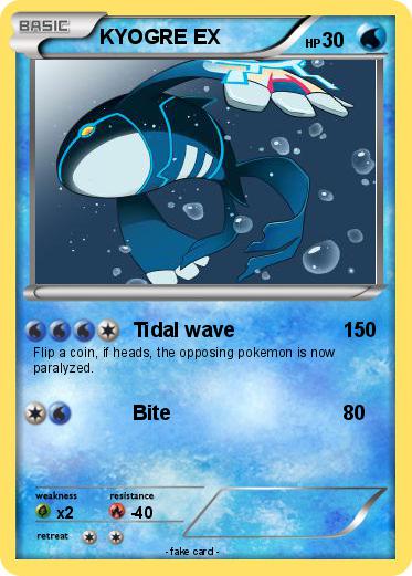 Pokemon KYOGRE EX