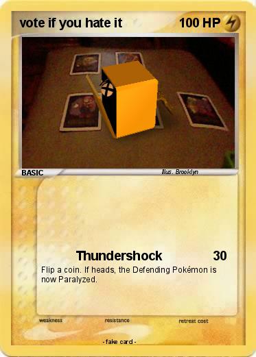 Pokemon vote if you hate it