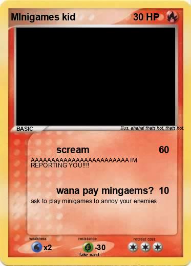 Pokemon MInigames kid