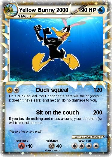 Pokemon Yellow Bunny 2000