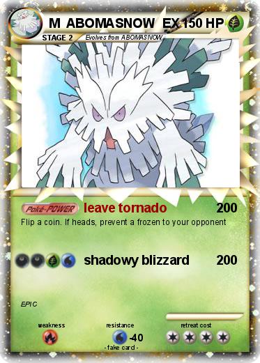 Pokemon M  ABOMASNOW  EX