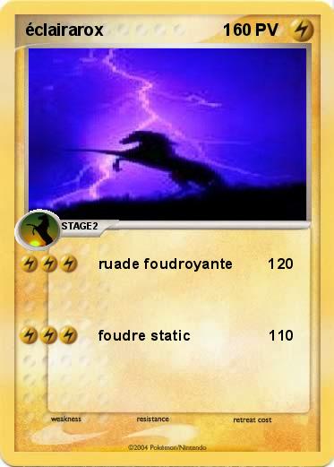Pokemon éclairarox                          1                         