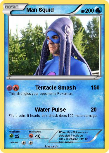 Pokemon Man Squid