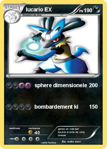 Pokemon lucario EX