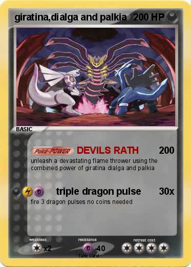 Pokemon giratina,dialga and palkia