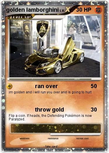 Pokemon golden lamborghini