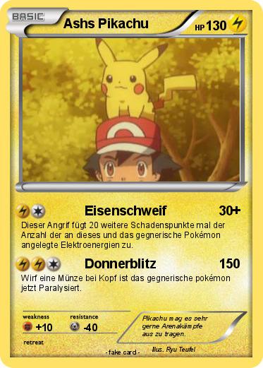 Pokemon Ashs Pikachu