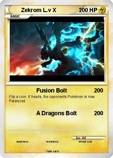 Pokemon Zekrom L.v X