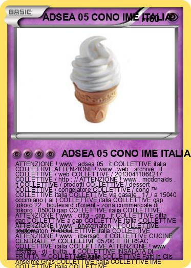 Pokemon ADSEA 05 CONO IME ITALIA