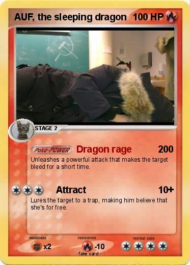 Pokemon AUF, the sleeping dragon