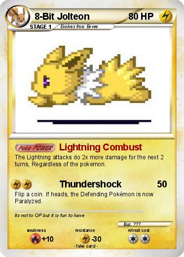 Pokemon 8-Bit Jolteon