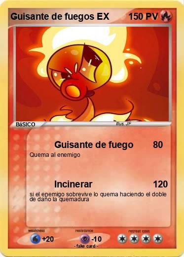 Pokemon Guisante de fuegos EX