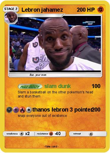 Pokemon Lebron jahamez