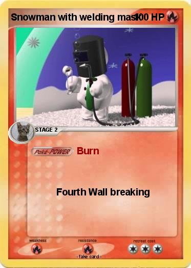 Pokemon Snowman with welding mask