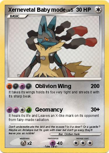 Pokemon Xernevetal Baby mode