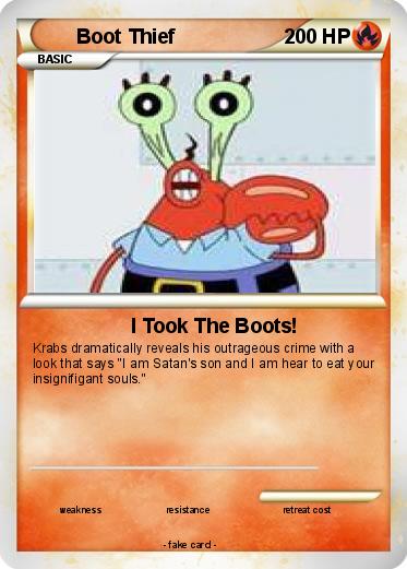 Pokemon Boot Thief