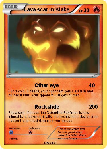 Pokemon Lava scar mistake