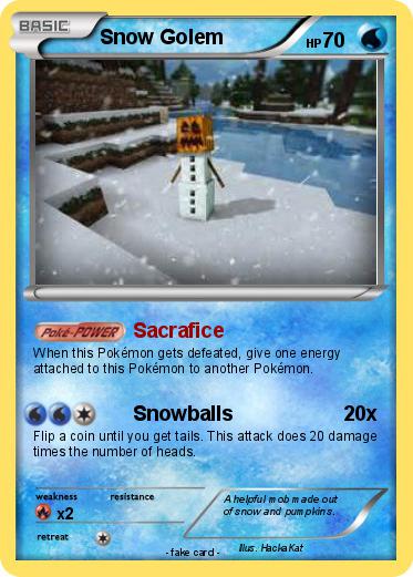 Pokemon Snow Golem