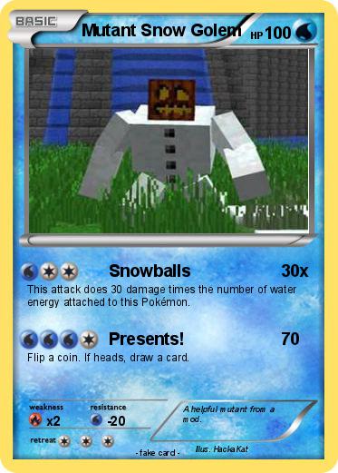 Pokemon Mutant Snow Golem