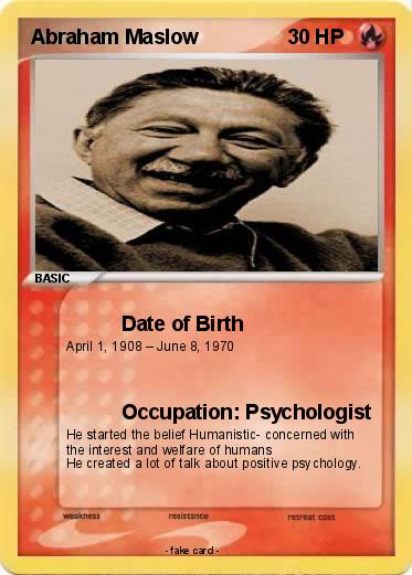 Pokemon Abraham Maslow