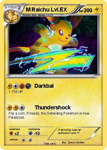Pokemon M Raichu Lvl.EX