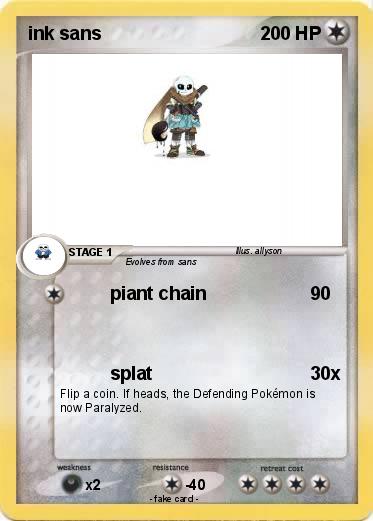 Pokemon ink sans