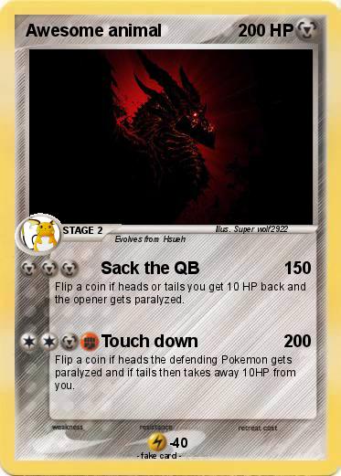 Pokemon Awesome animal